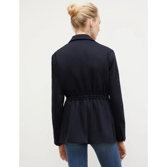 MM LAFLEUR The Hyo Jacket Everyday Twill Night Navy Blue Size 0 - Picture 7 of 13
